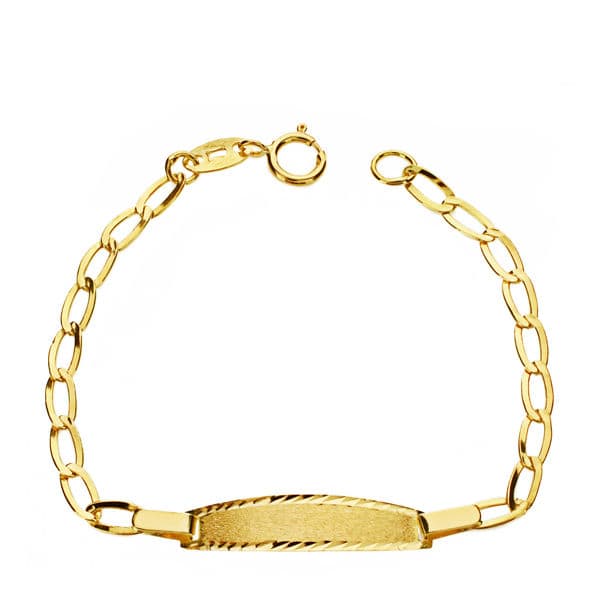 18K Pulsera Esclava Bilbao Oro Amarillo 11.5 Cm