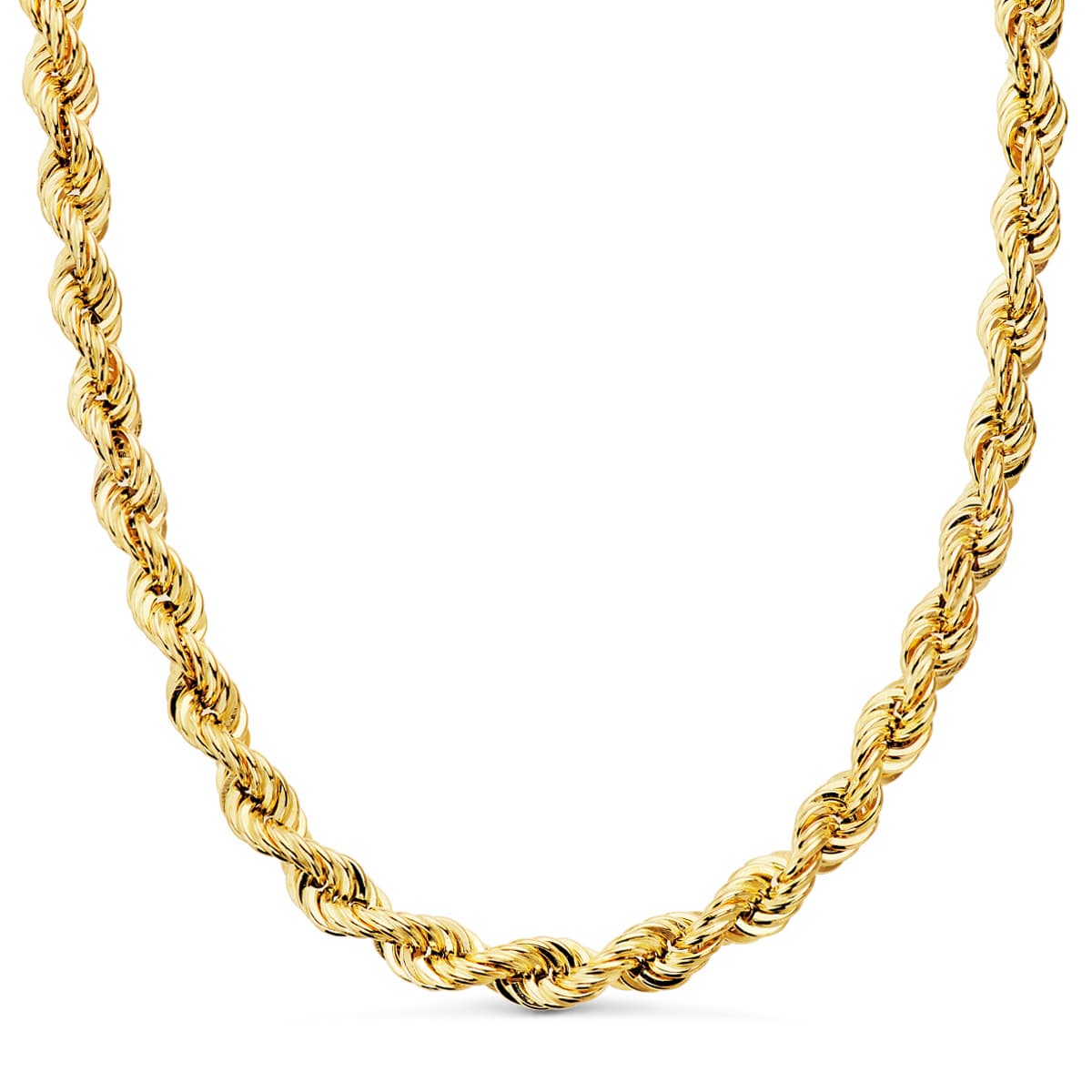 18K Cordon Oro Amarillo Salomonico Ligero. Ancho: 6 Mm. Largo: 60Cm
