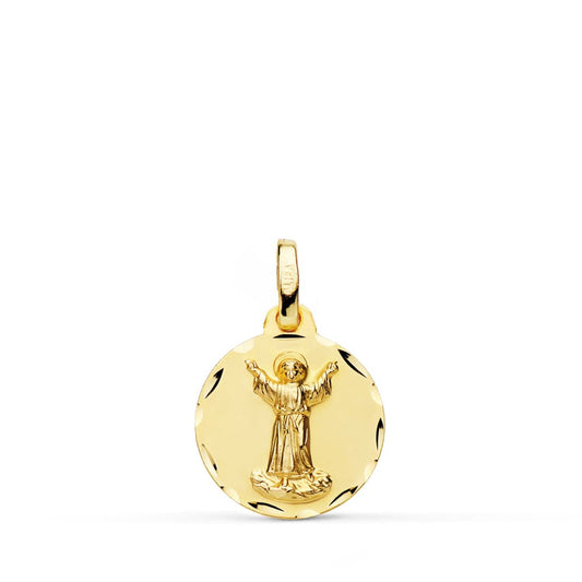 18K Medalla Oro Amarillo Divino Niño 14 Mm