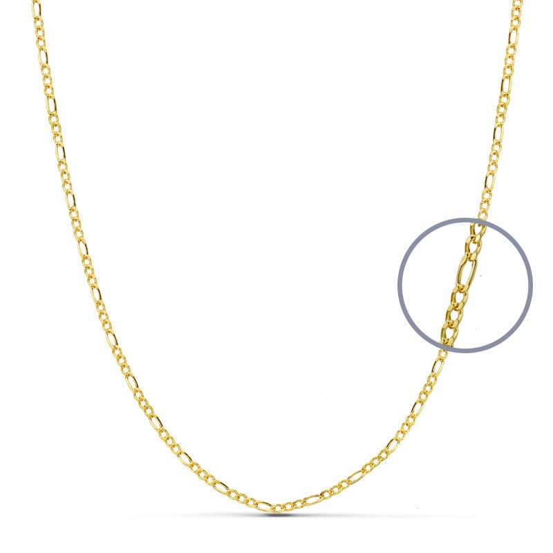 18K Cadena Oro Amarillo Cartier 40Cm Hueca 1.5 Mm