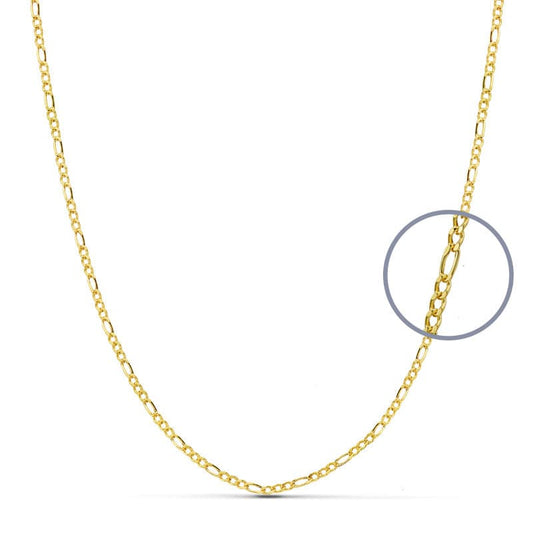 18K Cadena Oro Amarillo Cartier 40Cm Hueca 1.5 Mm