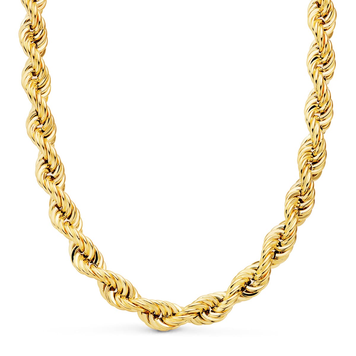 18K Cordon Oro Amarillo Salomonico Ligero. Ancho: 8,7 Mm. Largo: 60Cm