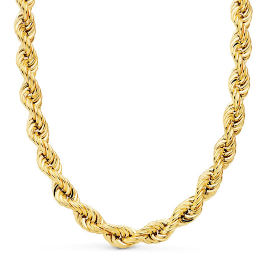 18K Cordon Oro Amarillo Salomonico Ligero. Ancho: 8,7 Mm. Largo: 60Cm