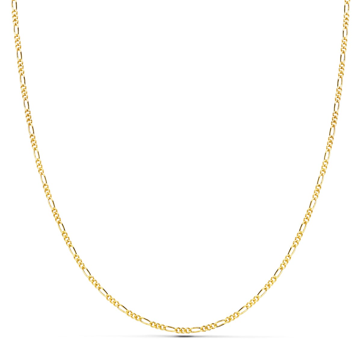 18K Cadena Oro Amarillo Cartier Maciza 60Cm 1 Mm