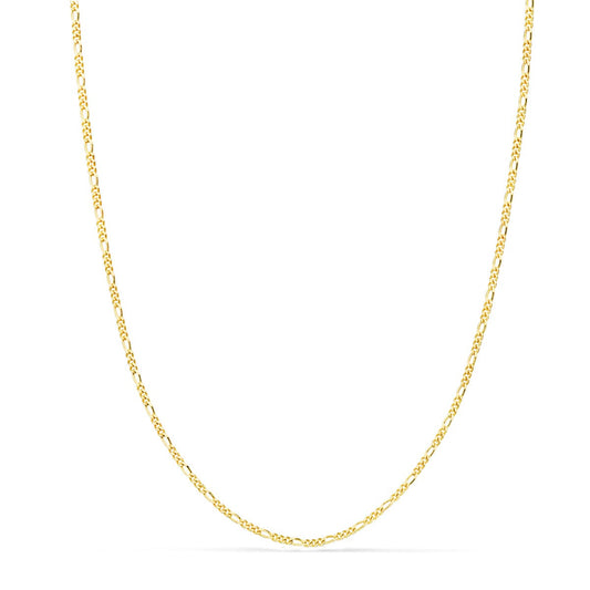 18K Cadena Oro Amarillo Maciza Cartier 3X1. Largo 50Cm Ancho 1 Mm