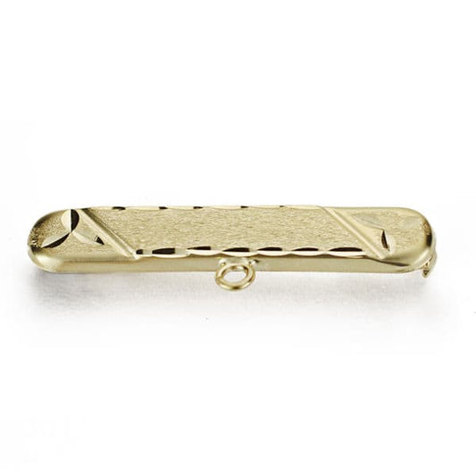 9K Alfiler Bebe Oro Amarillo Tallado 29X5Mm
