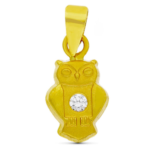 18K Colgante Oro Amarillo Buho. 10X6 Mm