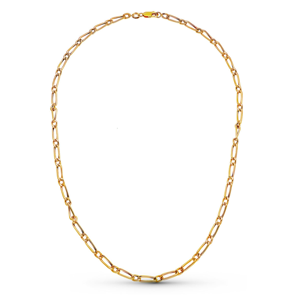 18K Cadena Oro Amarillo Cartier Hueca 50Cm 4 Mm
