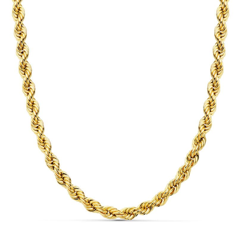 18K Cordon Oro Amarillo Salomonico Ligero. Ancho: 4,8 Mm. Largo: 50Cm
