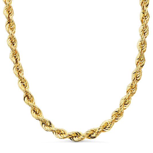 18K Cordon Oro Amarillo Salomonico Ligero. Ancho: 6 Mm. Largo: 60Cm