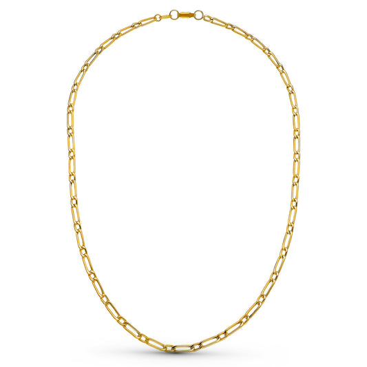 18K Cadena Oro Amarillo Cartier Hueca 50Cm 3 Mm