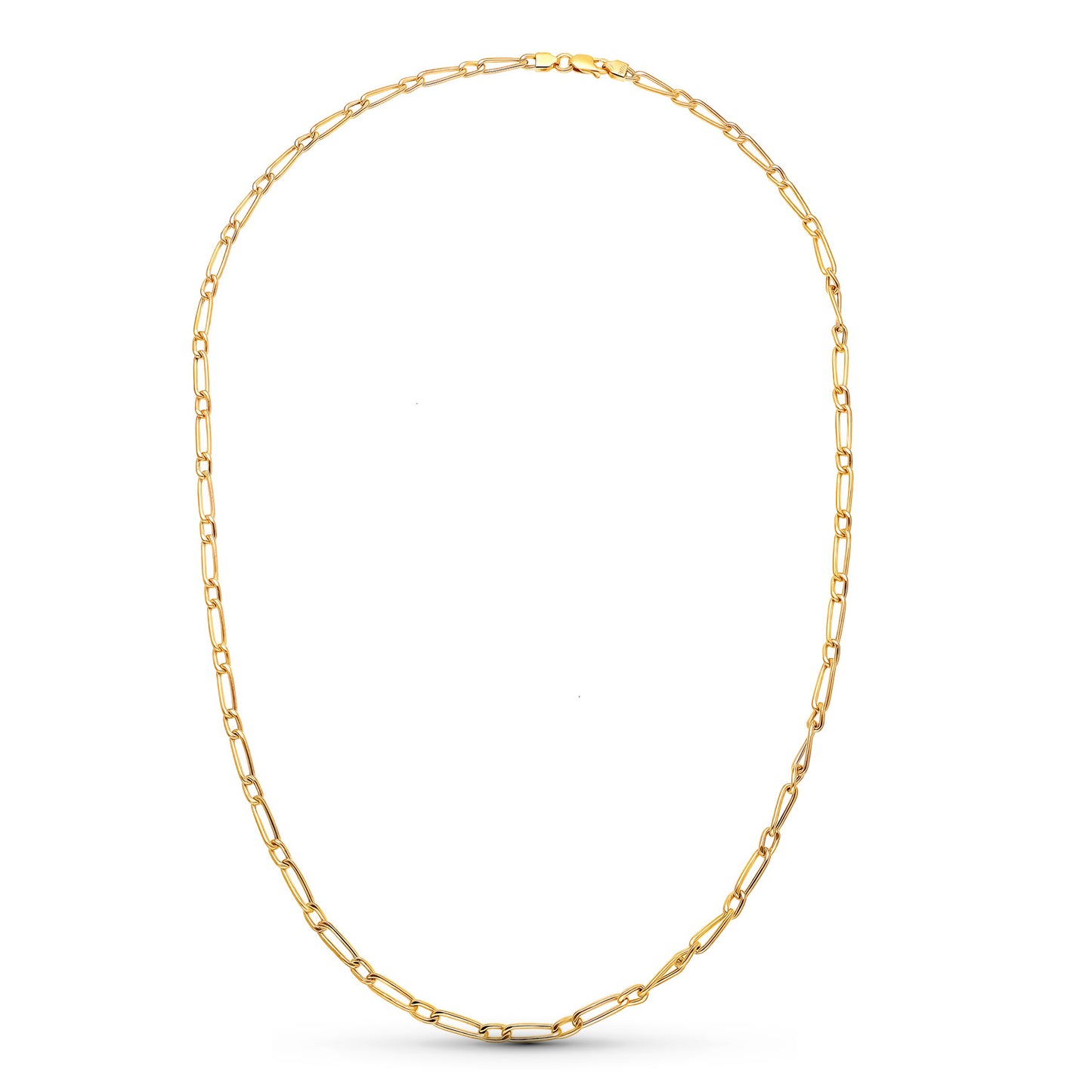 18K Cadena Oro Amarillo Cartier Hueca 50Cm 3 Mm