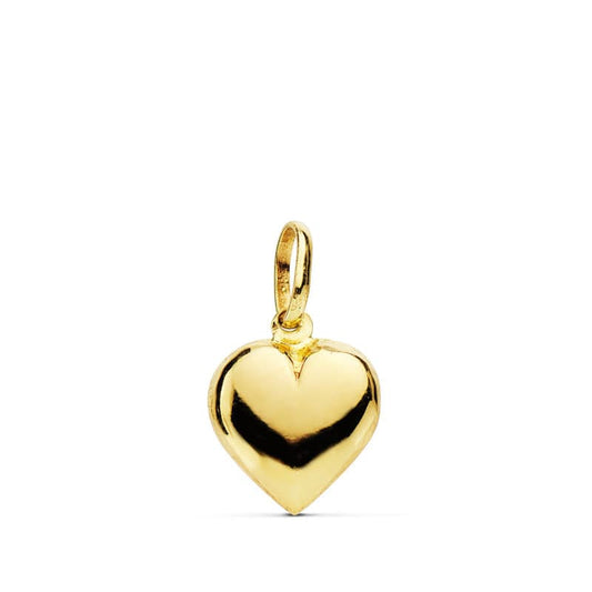 18K Colgante Oro Amarillo Corazon Liso 10X8 Mm
