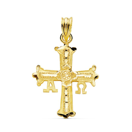 9K Cruz De Covadonga Oro Amarillo 27X24 Mm