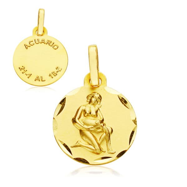 9K Horoscopo Oro Amarillo 13 Mmacuario