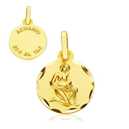 9K Horoscopo Oro Amarillo 13 Mmacuario