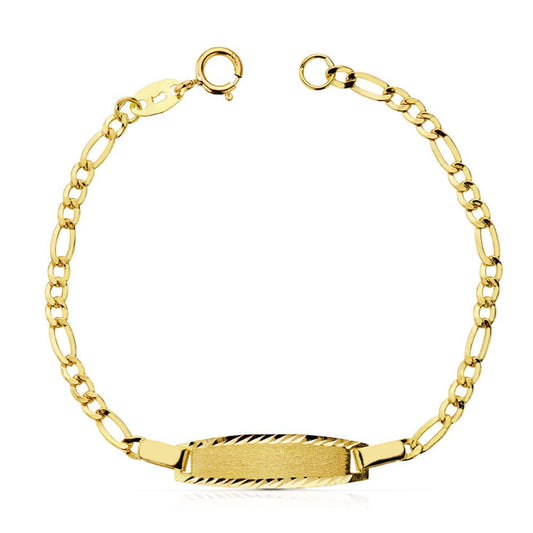 18K Pulsera Esclava Oro Amarillo Cartier 3X1. 14.5 Cm