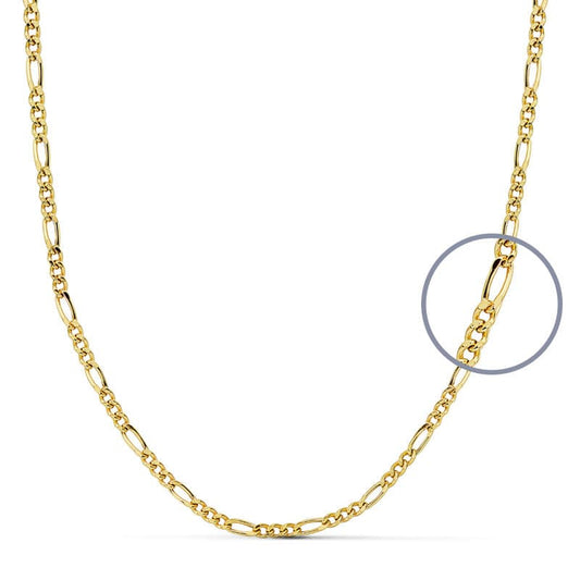18K Cadena Cartier Oro Amarillo 40Cm Hueca 2 Mm