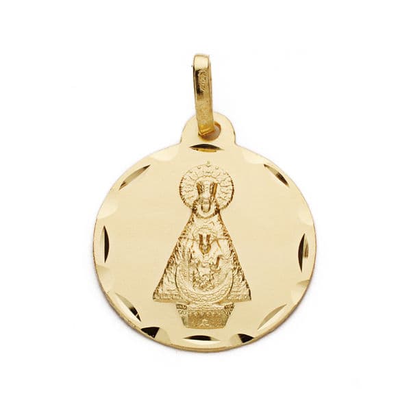 18K MEDALLA ORO AMARILLO VIRGEN DE TISCAR 18 MM