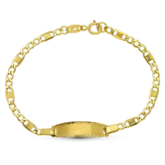 18K Esclava Oro Amarillo 1ª Postura 14Cm 3 Mm