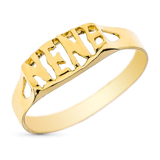 9K Sello Oro Amarillo Bebe Nene.