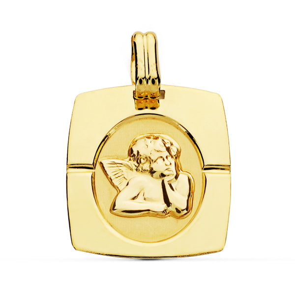 9K MEDALLA ORO AMARILLO ANGEL BURLON 20X17 MM