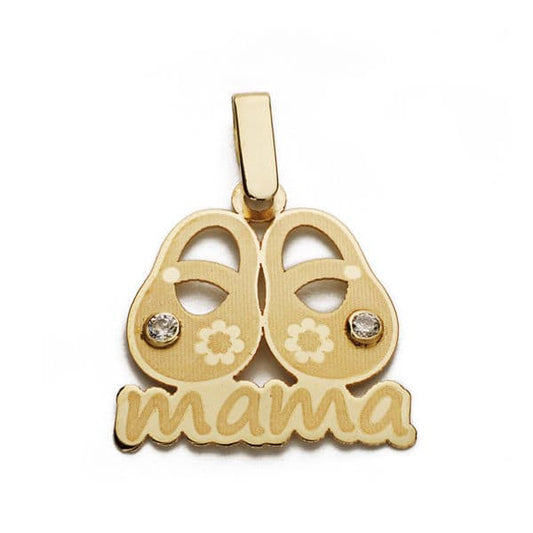9K Colgante Oro Amarillo Madre. 18X17 Mm