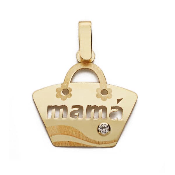 9K Colgante Oro Amarillo Madre. 19X19 Mm