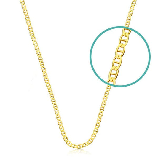 18K Cadena Oro Amarillo Hueca Banana. Ancho: 4,8 Mm. Largo: 60Cm