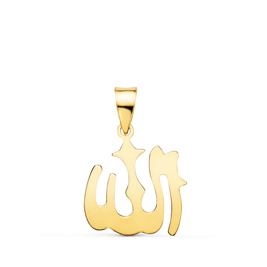 18K MEDALLA ORO AMARILLO ALA ES GRANDE SILUETA EN BRILLO. 16X15 MM