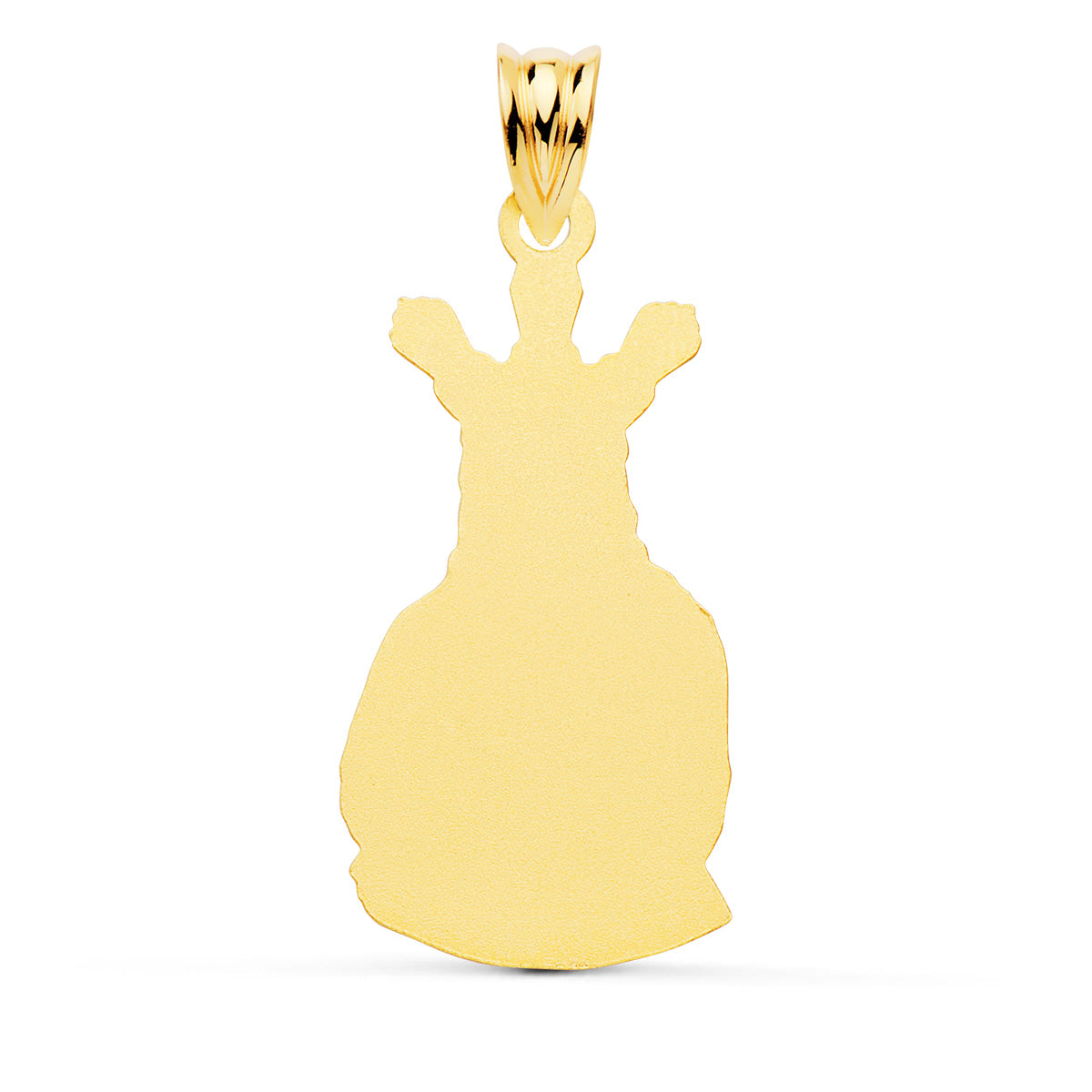 18K MEDALLA ORO AMARILLO CRISTO CAUTIVO SILUETA 28X16 MM