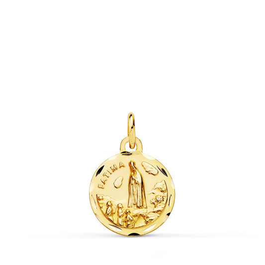 18K MEDALLA ORO AMARILLO VIRGEN DE FATIMA 12 MM